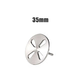 Punta supporto in metallo disco per rimuovere calli pedicure podisc 15-20-25-35mm
