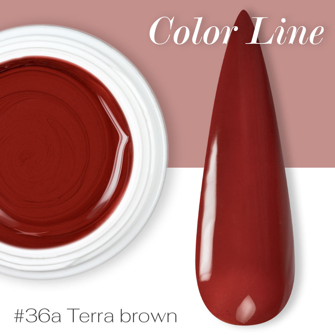 36A - Terra brown - Coprente - Gel UV Colorato - Color line - 5ml