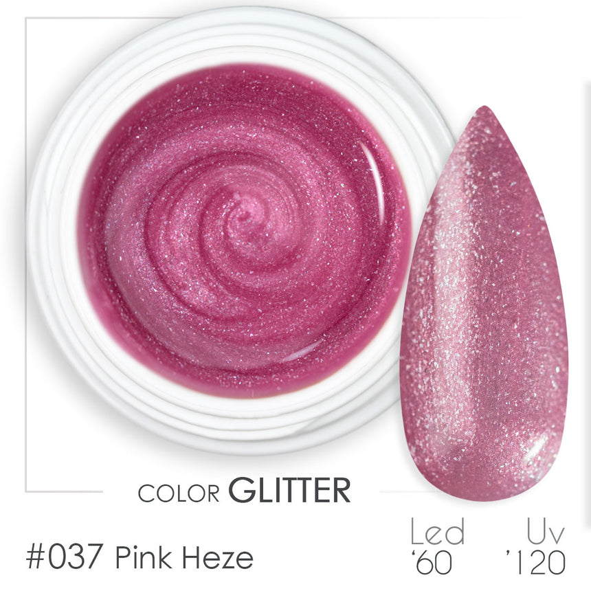 037 - Pink Heze - Gel UV Colorato - BSN Professional Glitter