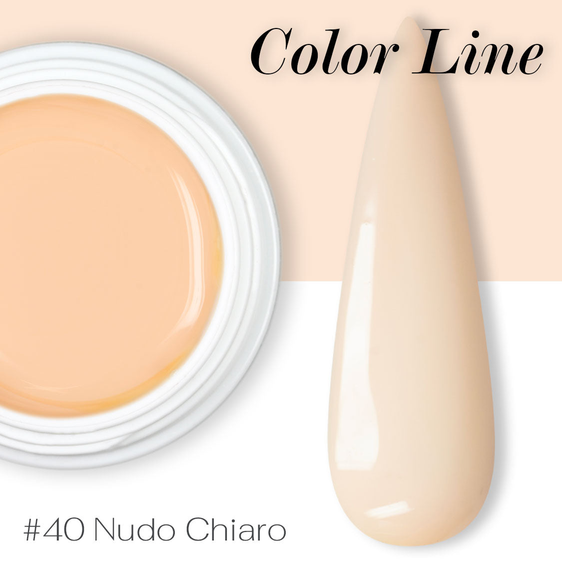 40 - Nudo chiaro - Coprente - Gel UV Colorato - Color line - 5ml