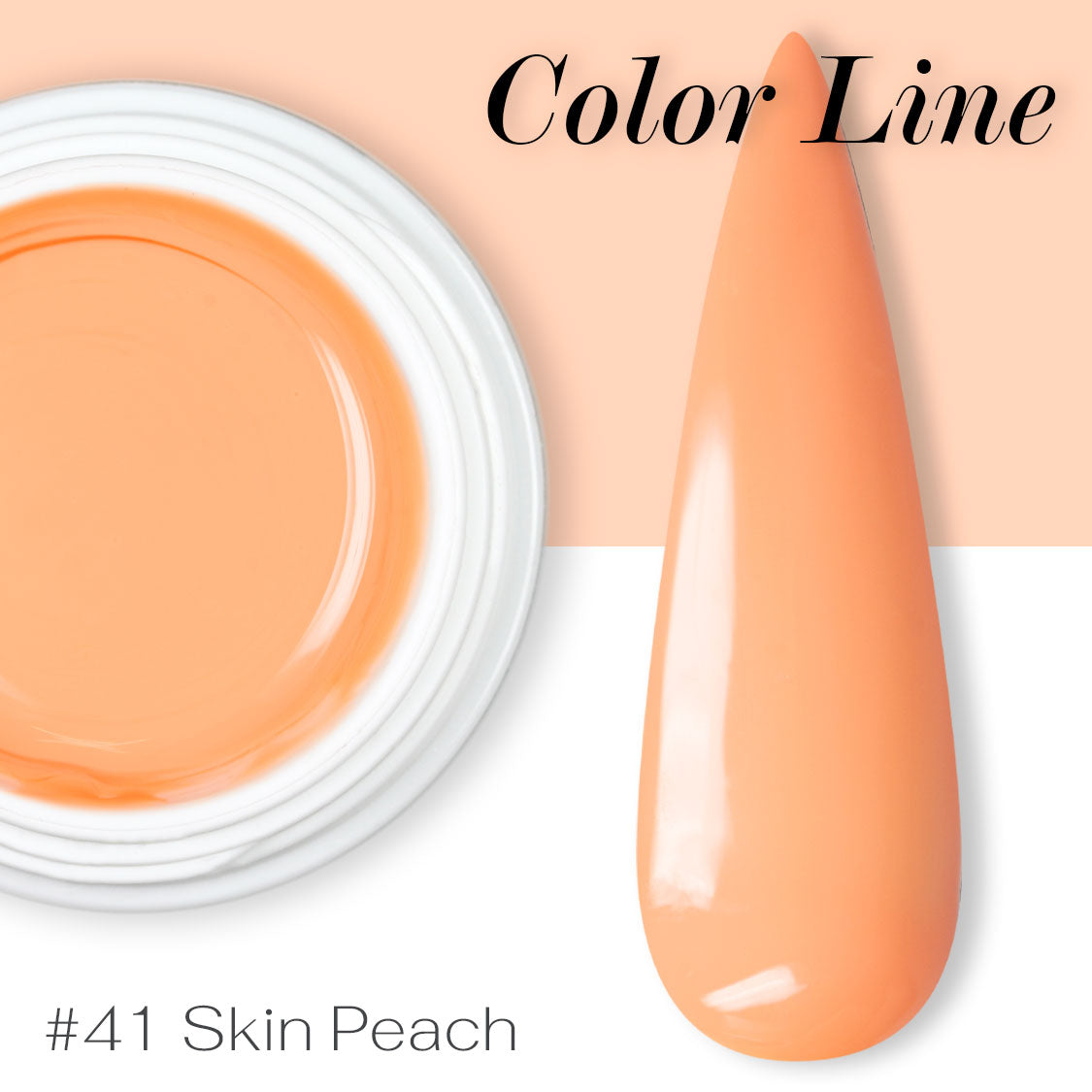 41 - Skin peach - Coprente - Gel UV Colorato - Color line - 5ml