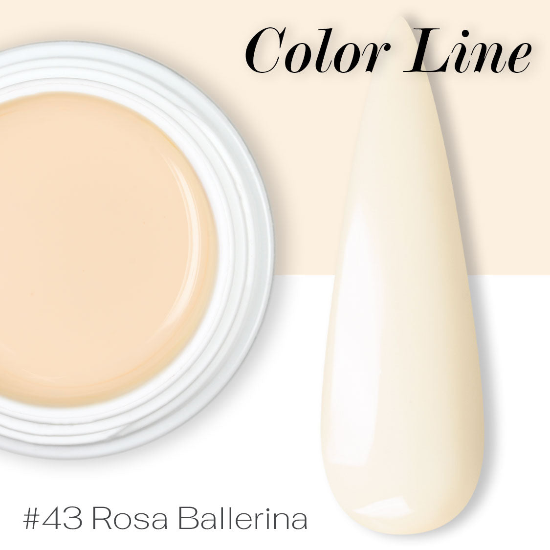 43 - Rosa ballerina - Coprente - Gel UV Colorato - Color line - 5ml