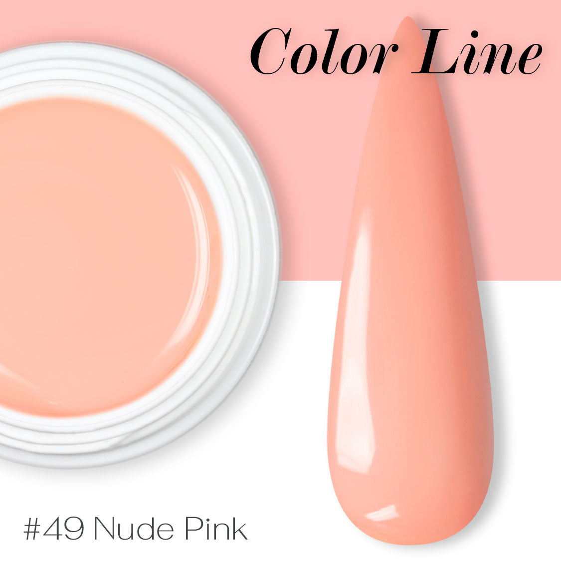 49 - Nude pink - Coprente - Gel UV Colorato - Color line - 5ml