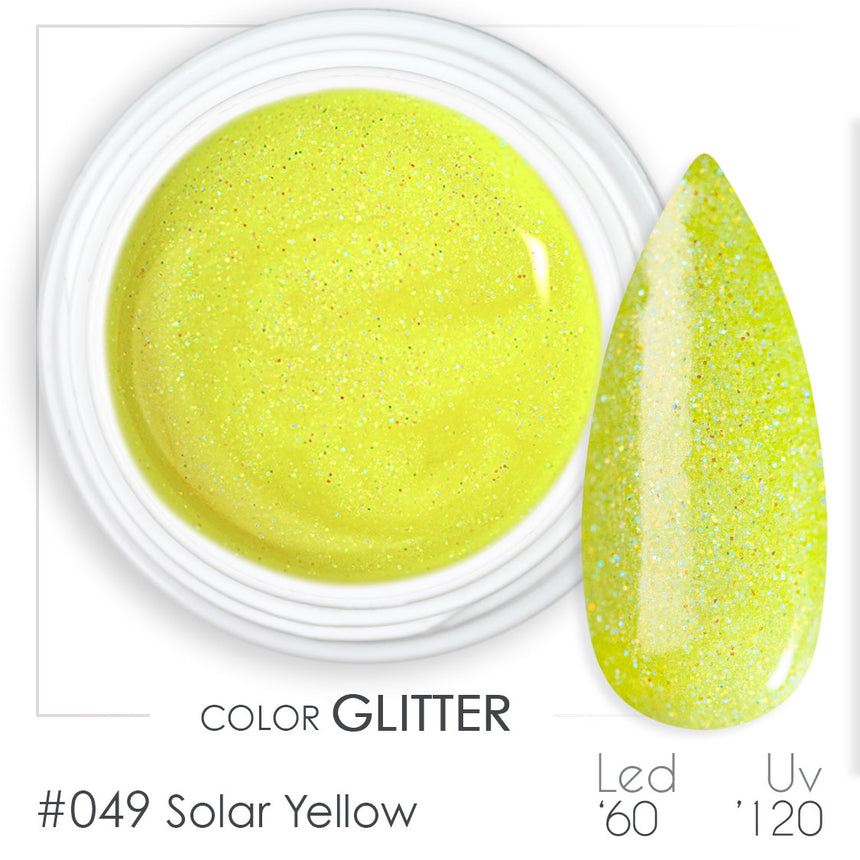 049 - Solar Yellow - Gel UV Colorato - BSN Professional Glitter