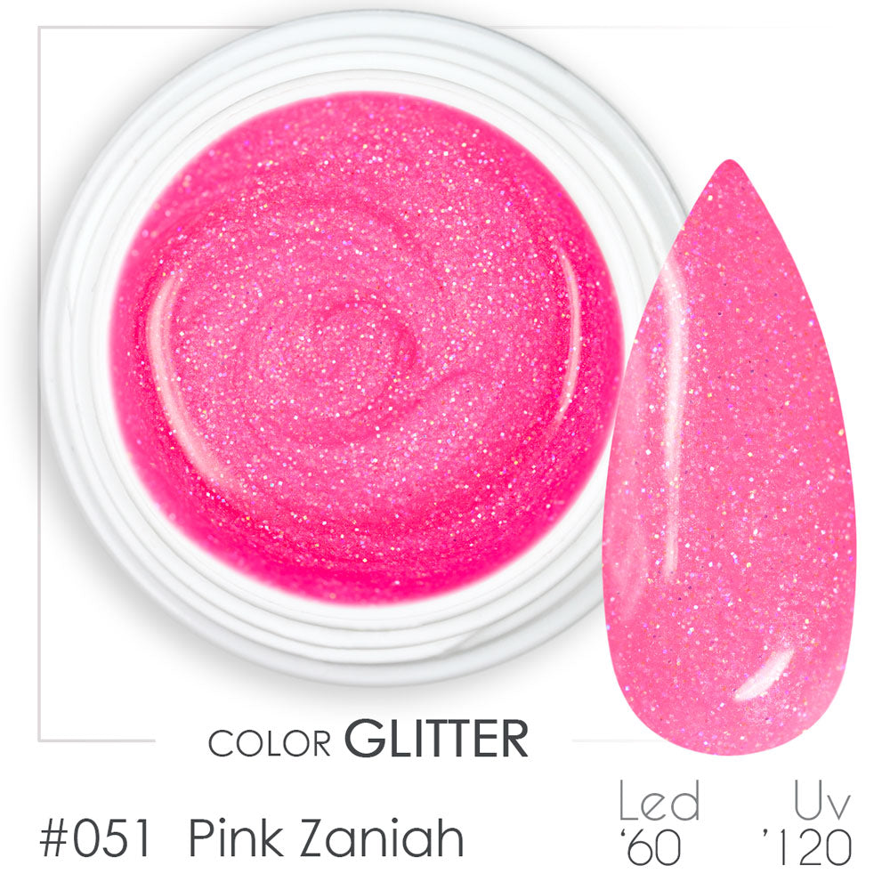 051- Pink Zaniah - Gel UV Colorato - BSN Professional Glitter