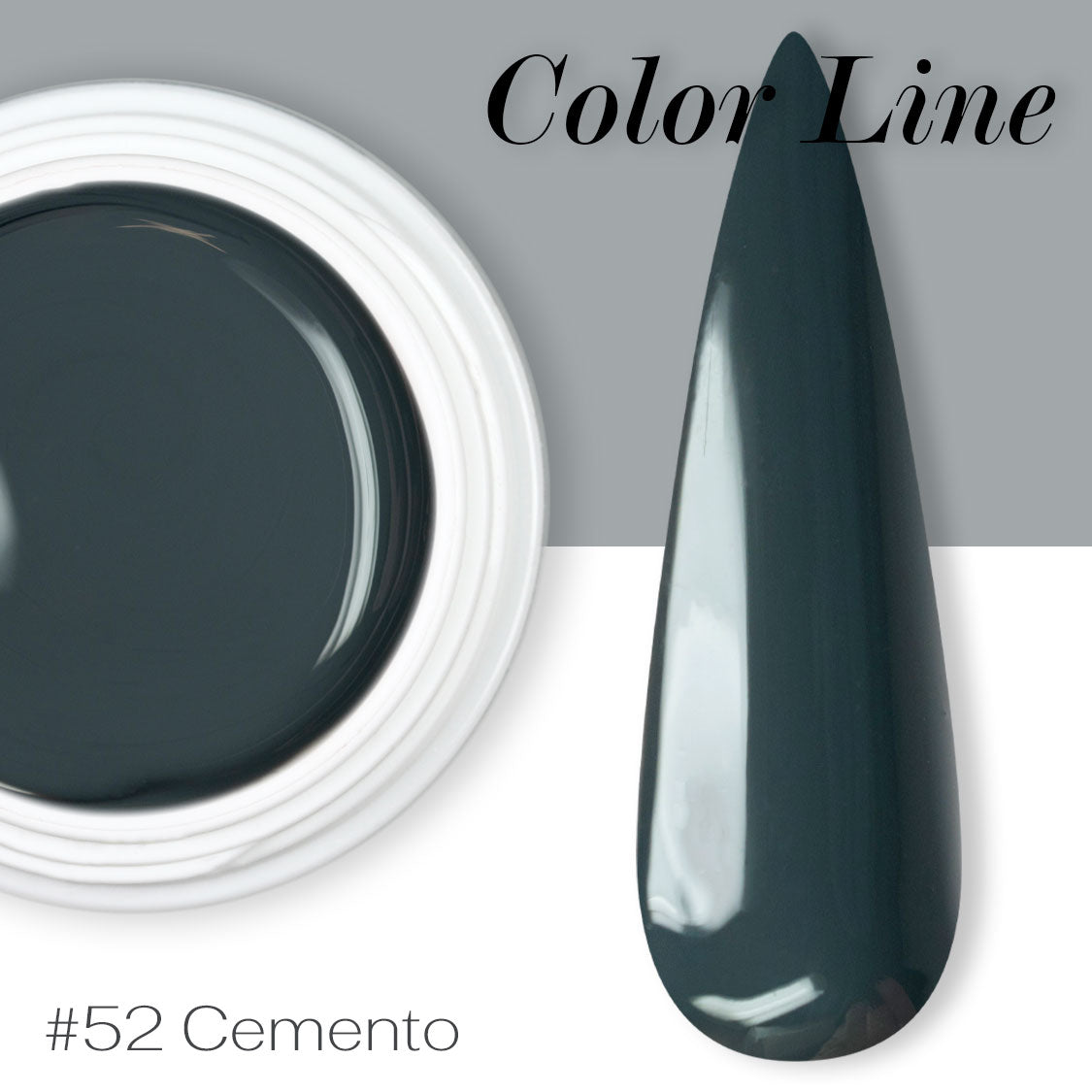 52 - Cemento - Coprente - Gel UV Colorato - Color line - 5ml