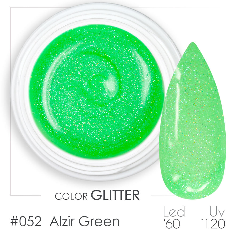 052 - Alzir Green - Gel UV Colorato - BSN Professional Glitter