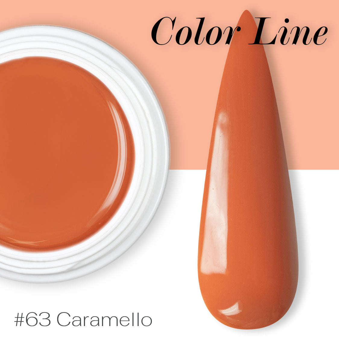 63 - Caramello - Coprente - Gel UV Colorato - Color line - 5ml