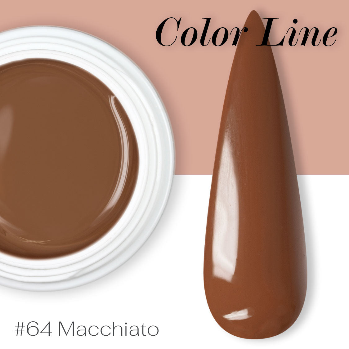 64 - Macchiato - Coprente - Gel UV Colorato - Color line - 5ml