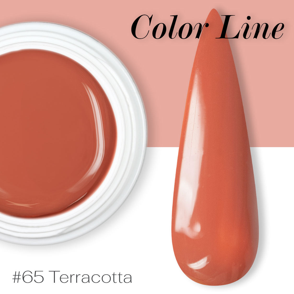 65 - Terracotta - Coprente - Gel UV Colorato - Color line - 5ml