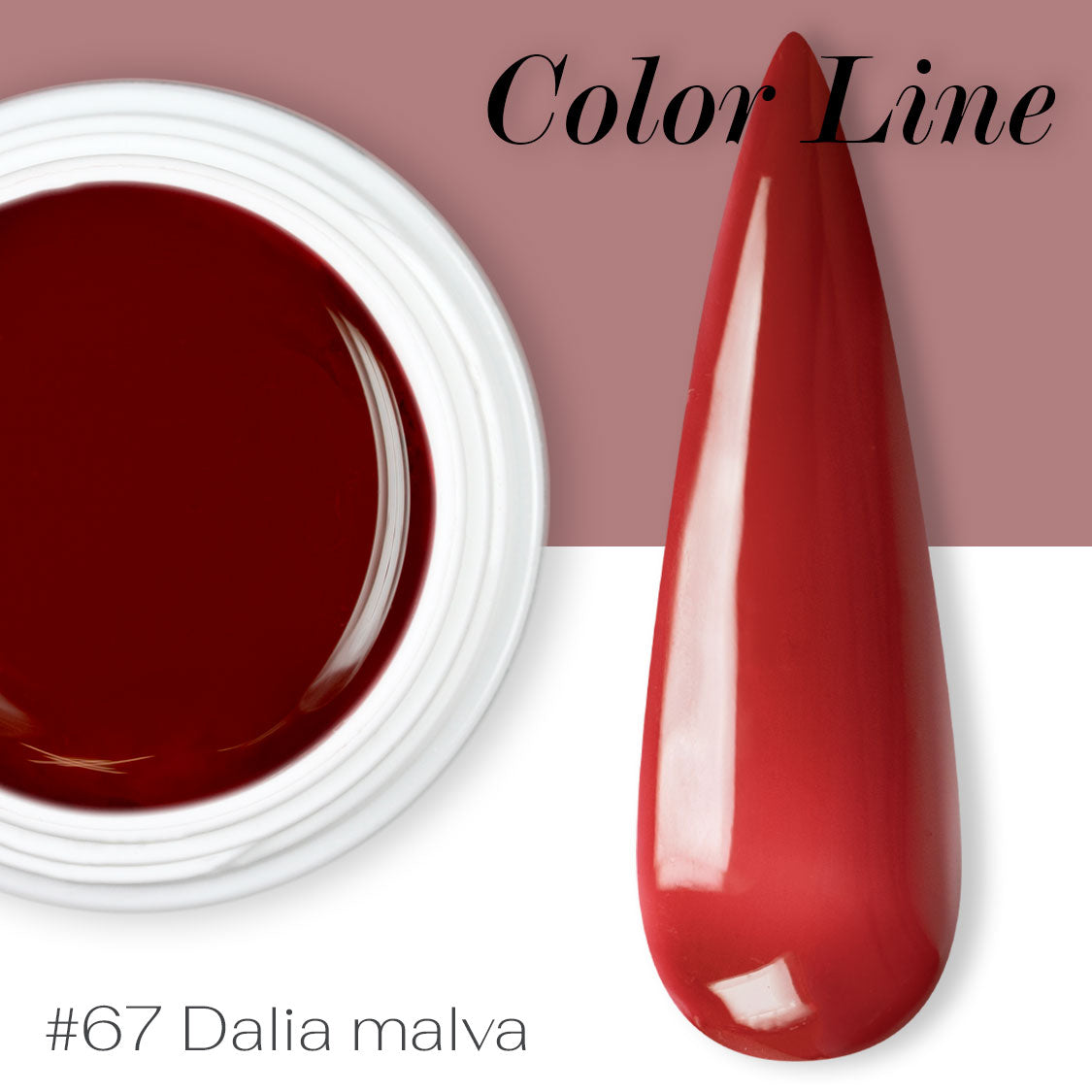 67 - Dalia malva - Coprente - Gel UV Colorato - Color line - 5ml