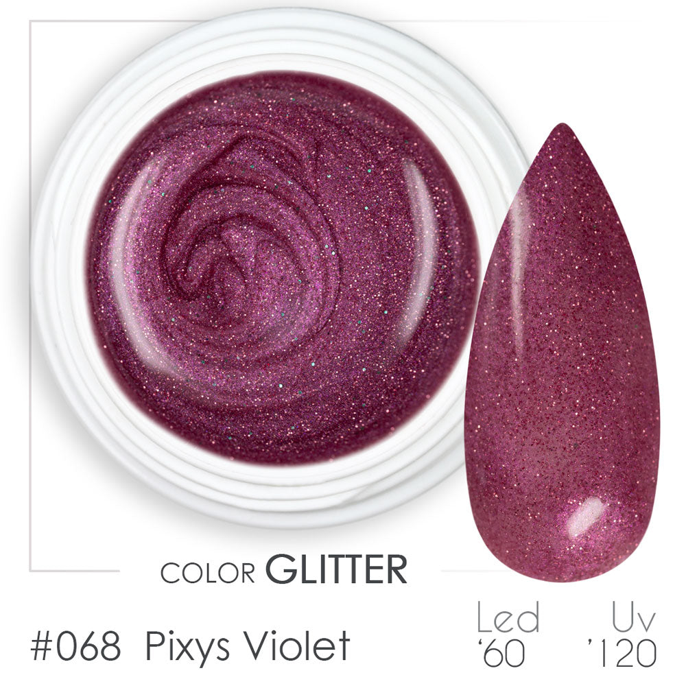 068 - Pixys Violet - Gel UV Colorato - BSN Professional Glitter