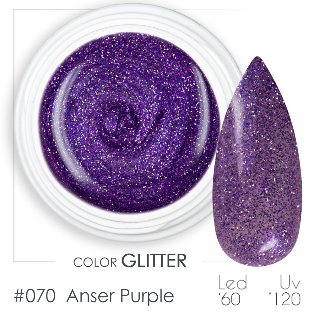 070 - Anser Purple - Gel UV Colorato - BSN Professional Glitter