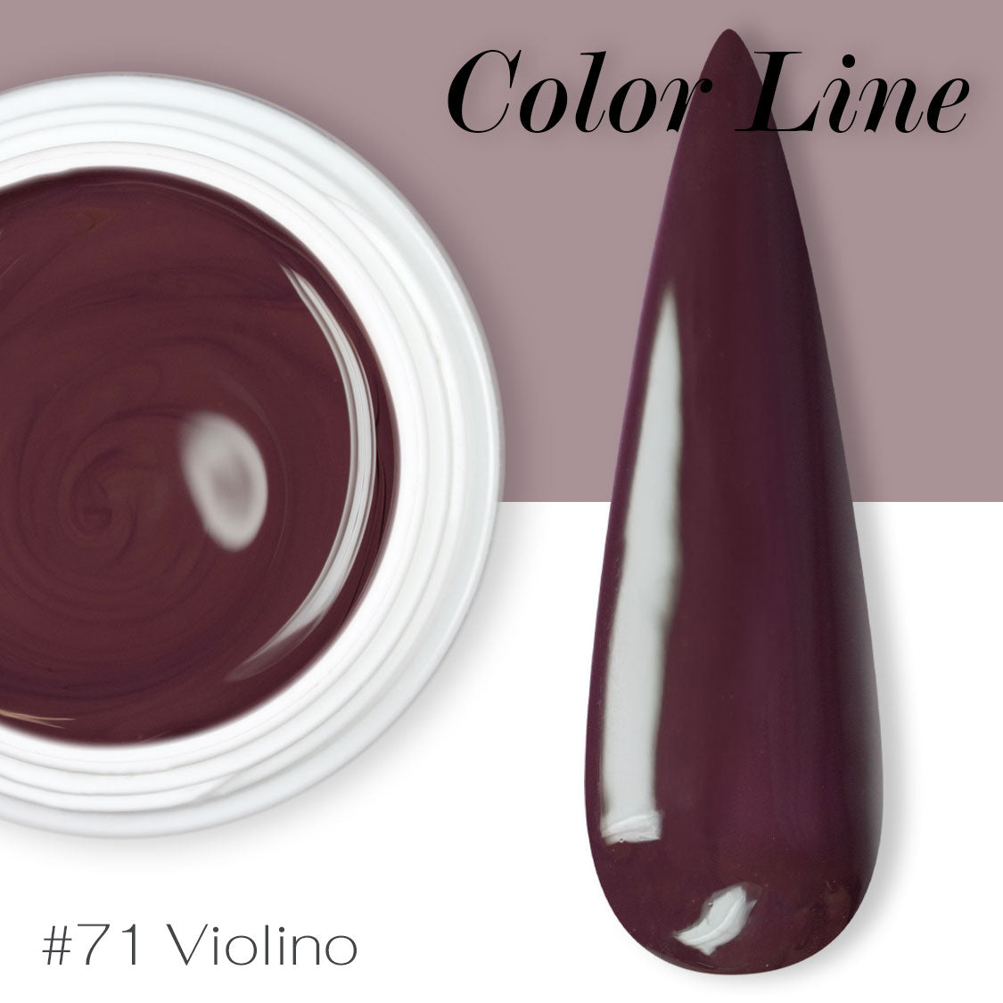 71 - Violino - Coprente - Gel UV Colorato - Color line - 5ml