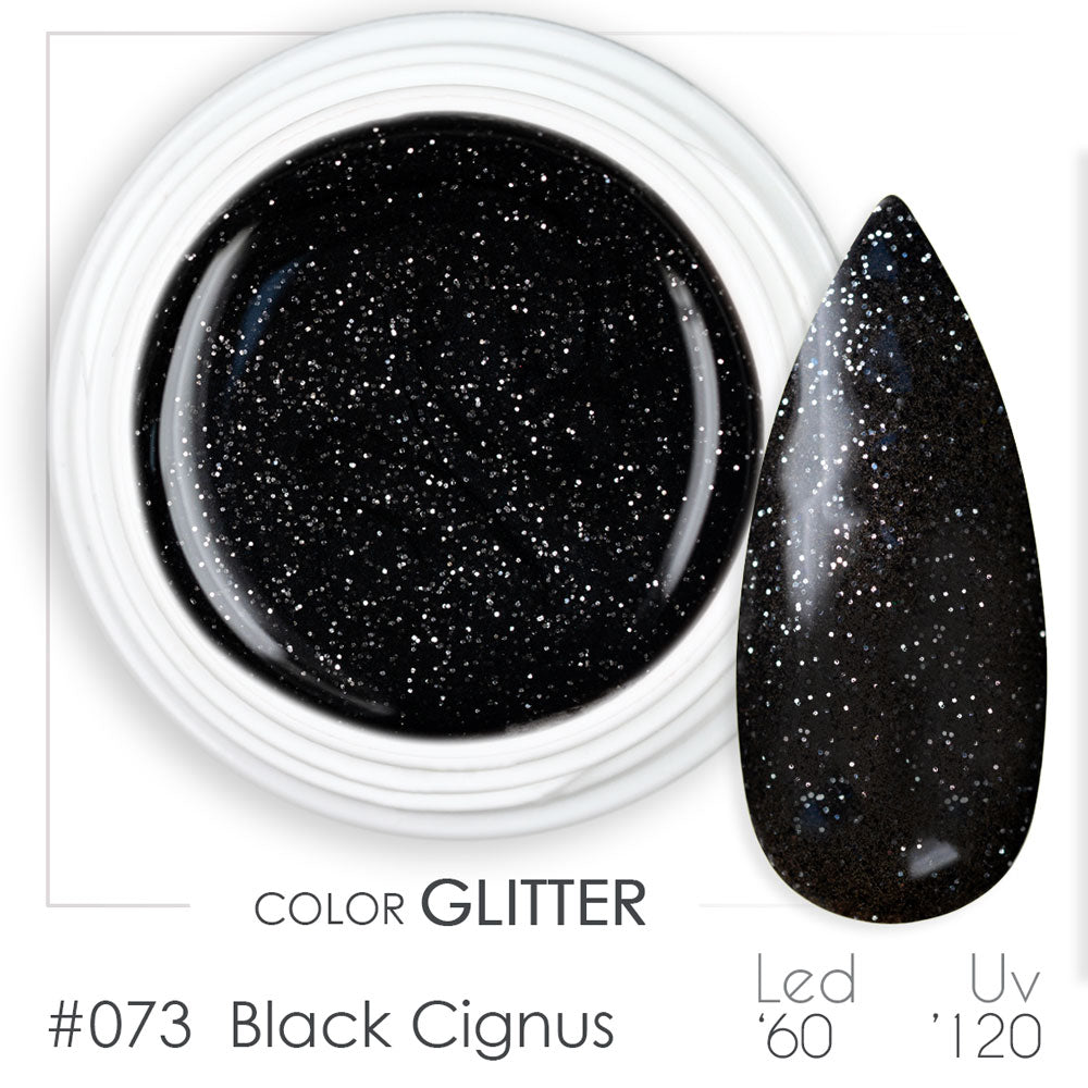 073 - Black Cignus - Gel UV Colorato - BSN Professional Glitter