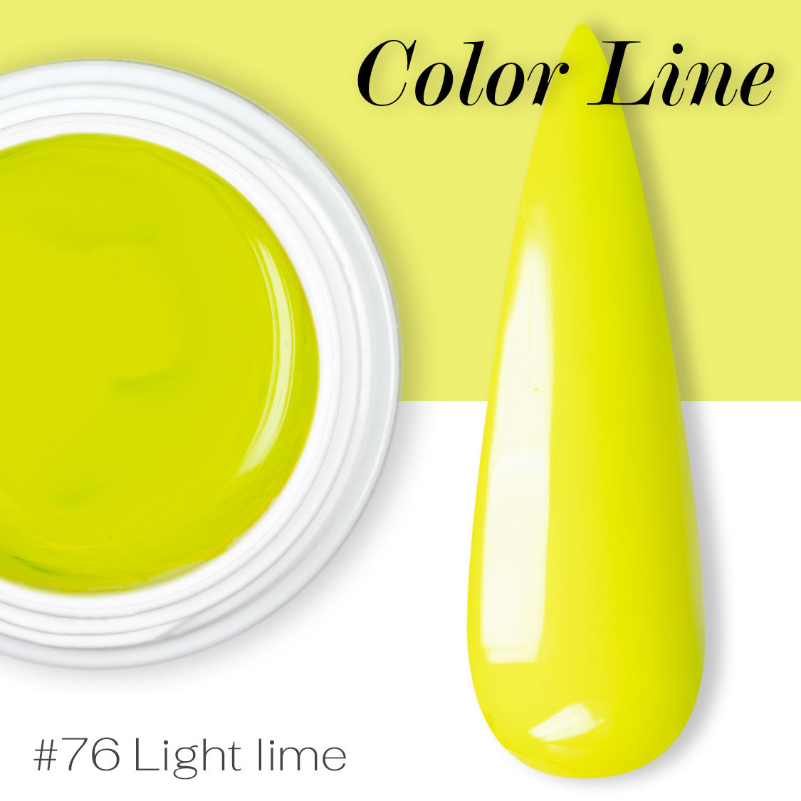 76 - Light lime - Coprente - Gel UV Colorato - Color line - 5ml