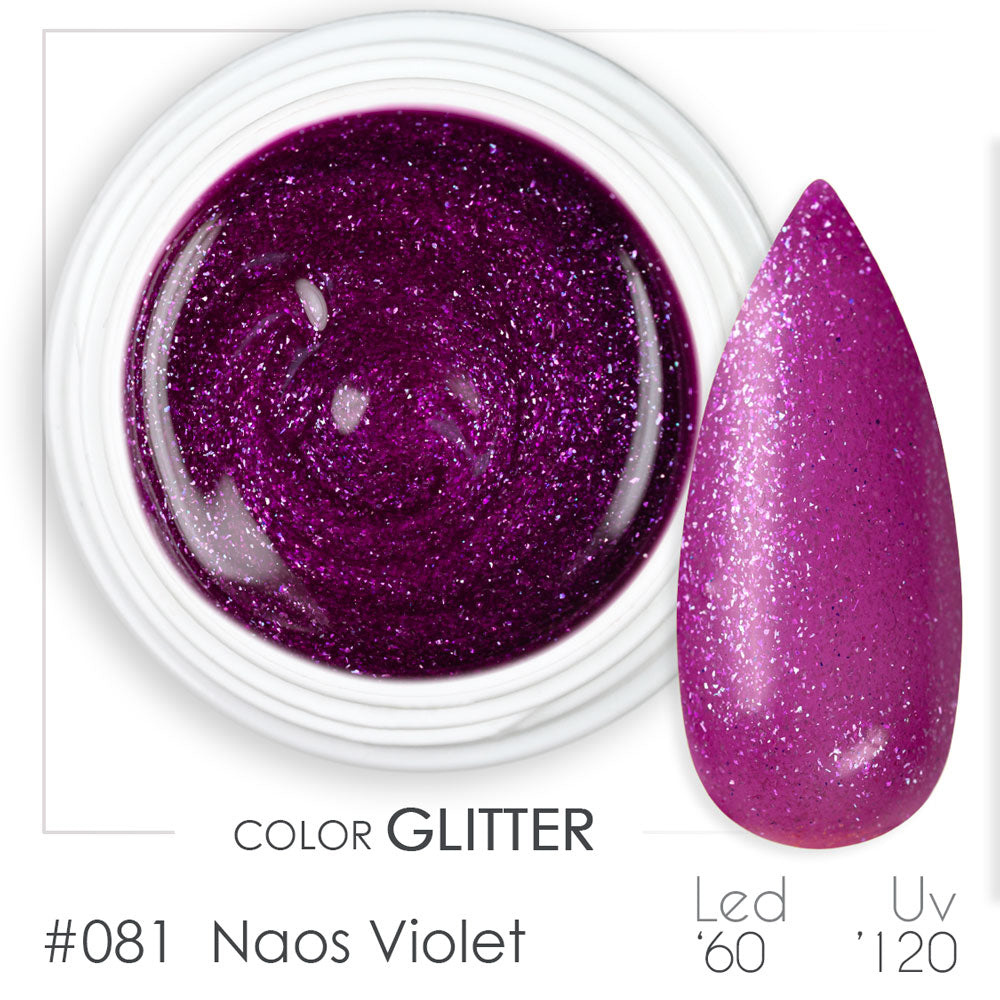 081 - Naos Violet - Gel UV Colorato - BSN Professional Glitter