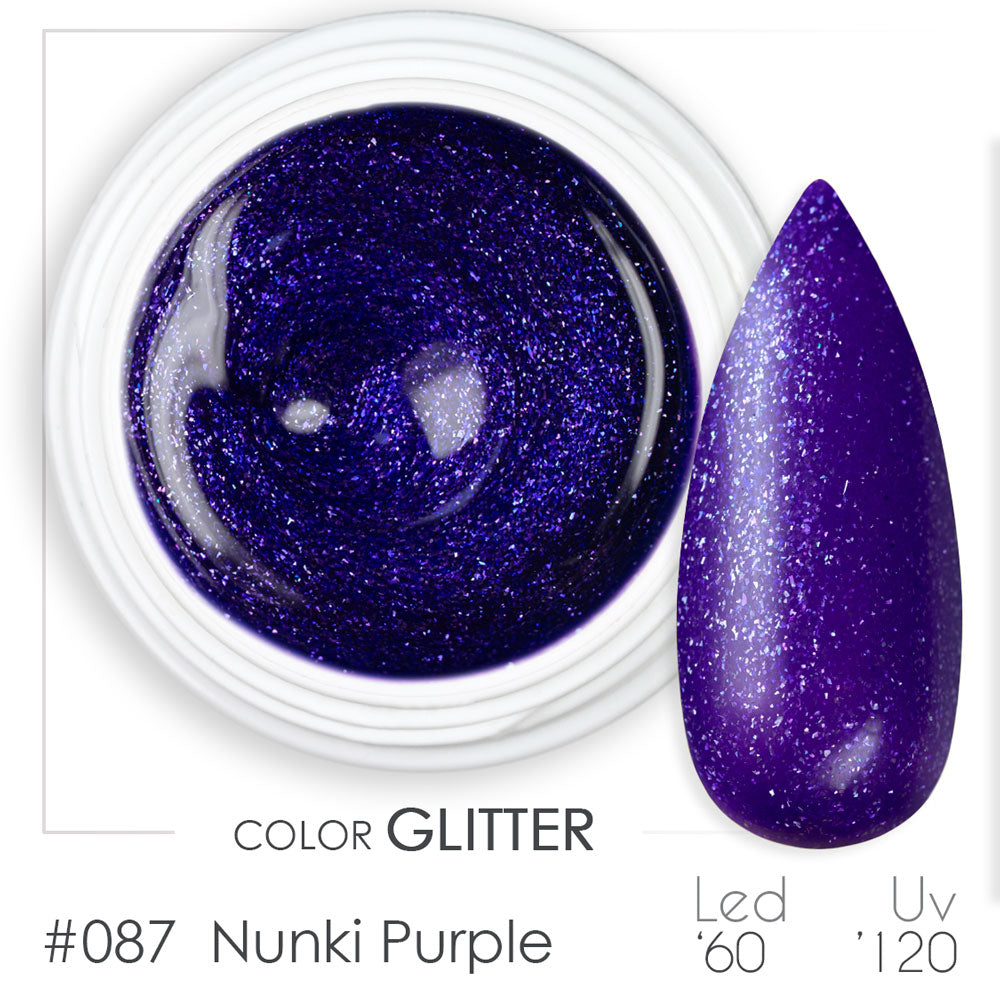 087 - Nunki Purple - Gel UV Colorato - BSN Professional Glitter