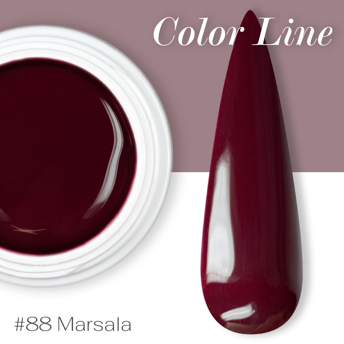 88 - Marsala - Coprente - Gel UV Colorato - Color line - 5ml