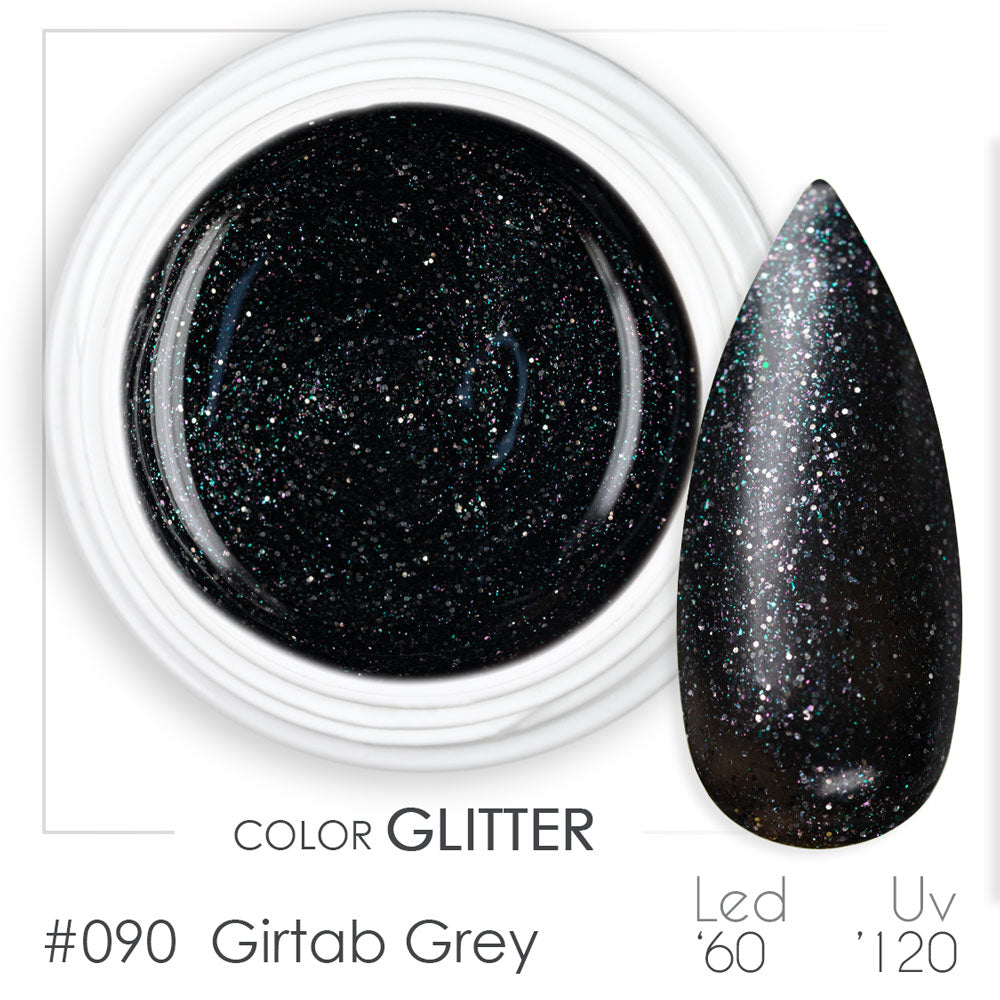 090 - Girtab Grey - Gel UV Colorato - BSN Professional Glitter