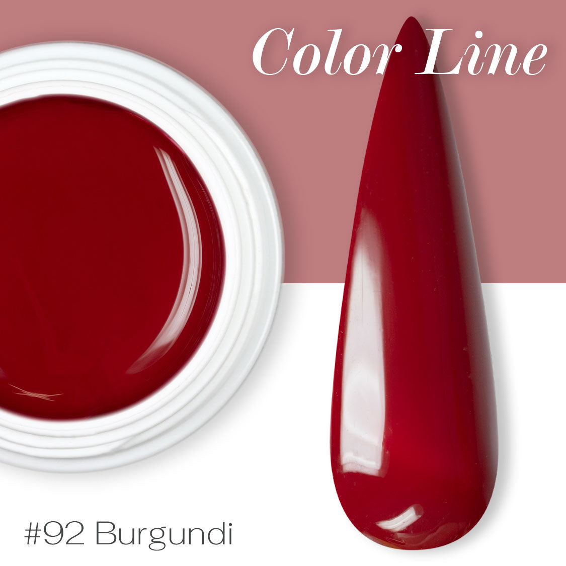 92 - Burgundi - Coprente - Gel UV Colorato - Color line - 5ml