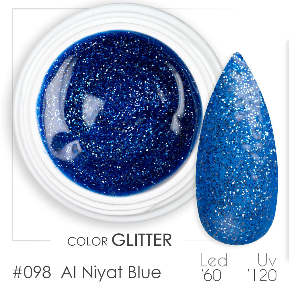 098 - Al Niyat Blue - Gel UV Colorato - BSN Professional Glitter