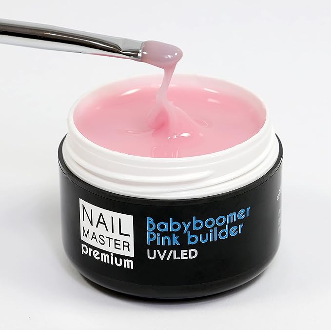 Nail Master Premium 30g, Babyboomer Pink, Gel unghie UV/Led – Rosa latte soft Costruttore Modellante - Media viscosità, senza acidi
