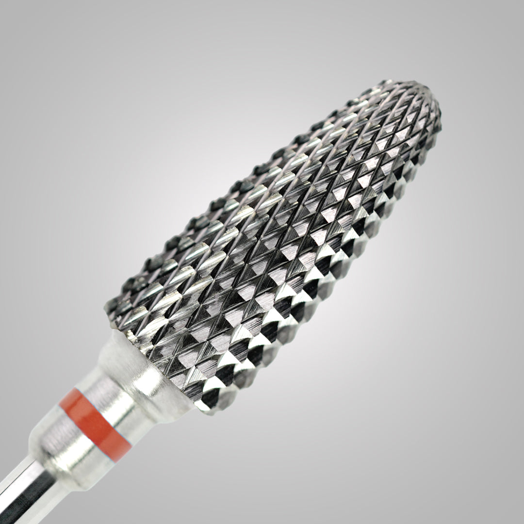 Punta Flame Cone Ø 6 mm - Fascia rossa - BSN Remove Cone Balanced - grana fine