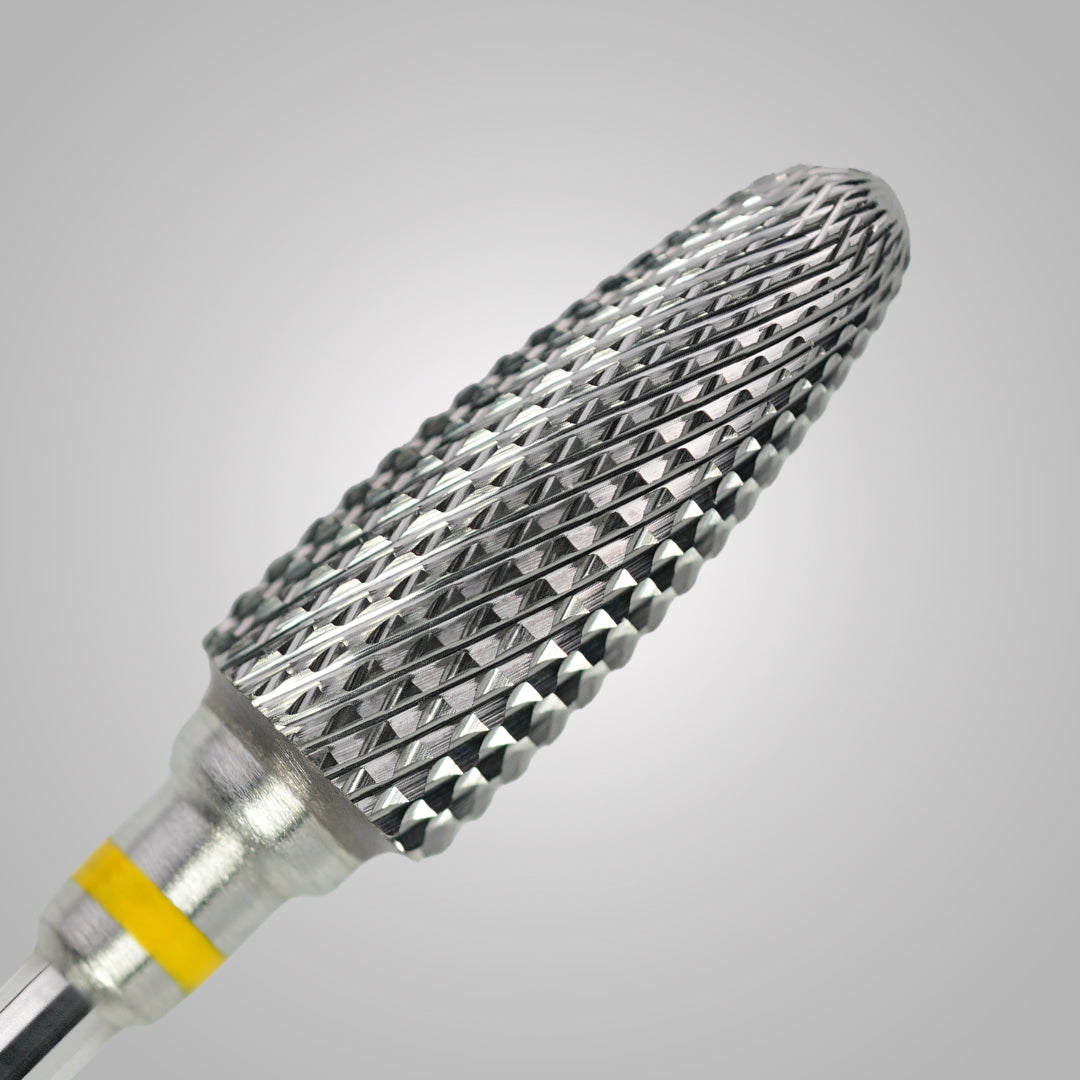 Punta Flame Cone Ø 6 mm - Fascia gialla - BSN Remove Cone Delicate Power - grana extra fine