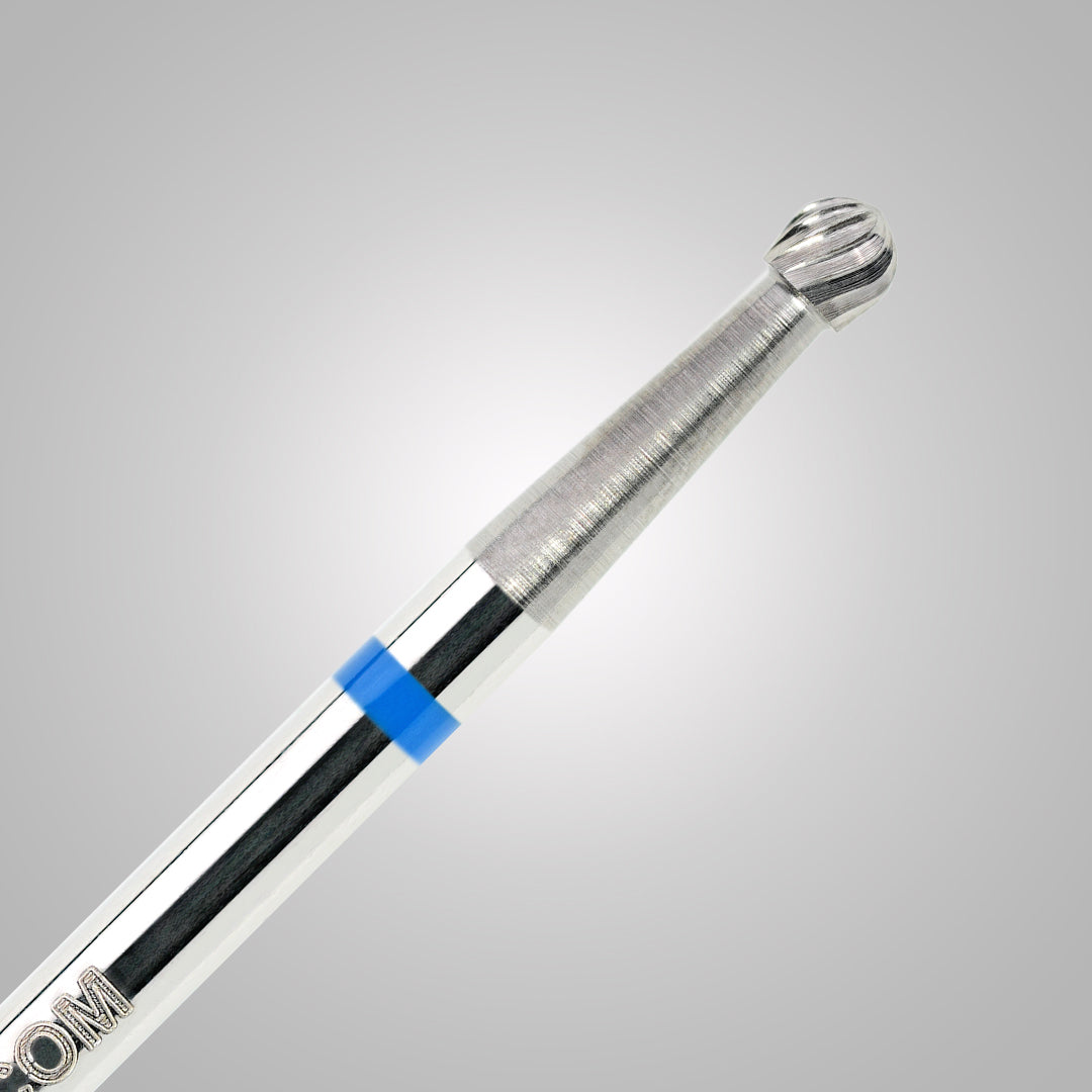 Punta Carbide Sphere Precision Ø 2.3  anello blu - BSN Ball Shape Bit - grana media