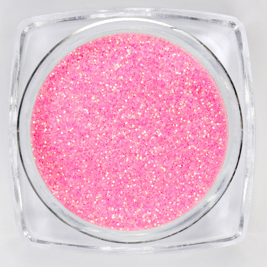 Barattolino decorazione Polvere Glitter Rosa