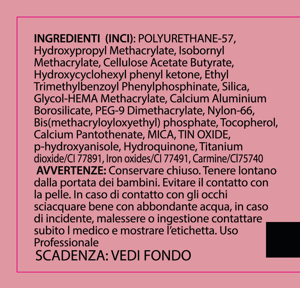 Nude Shimmer - Hd Nylon Soak Off Base Builder con Vitamina E e Calcio 12ml