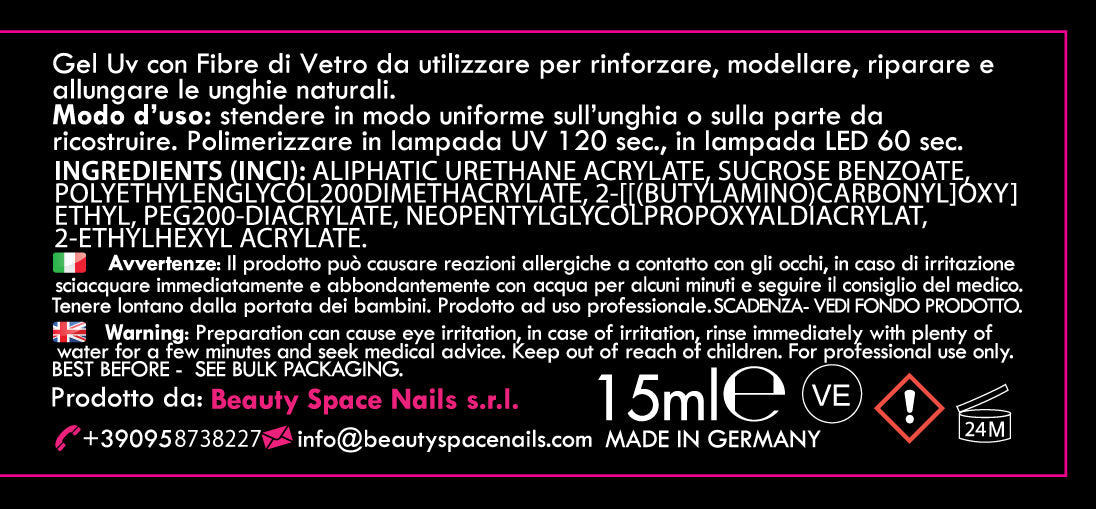 3x2 Fiber Bomb Trasparente - Il gel che si stende come uno smalto!
