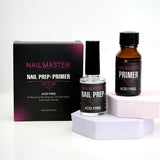 Set Nail Master Nail Prep e Primer Acid Free 2x15ml confezione e flaconi