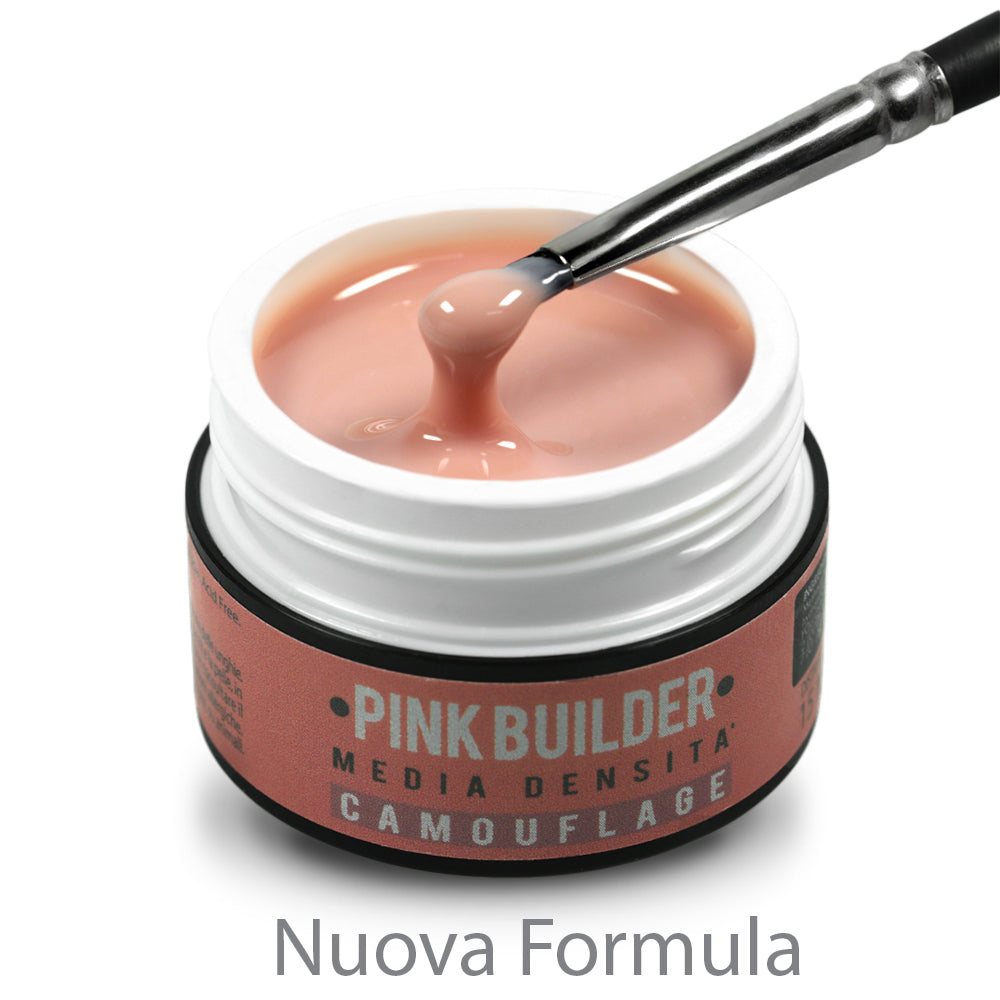 NEW PINK BUILDER 15 ML – Gel uv camouflage rosa intenso media densità