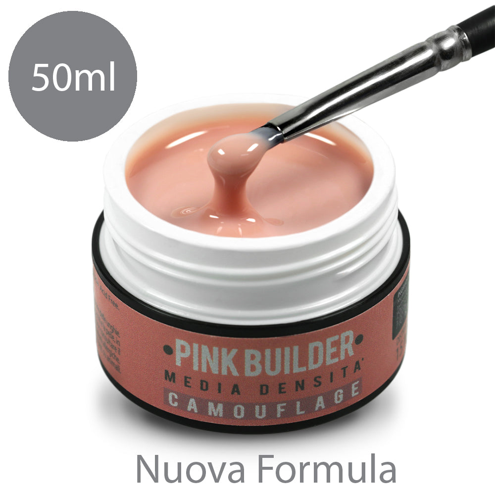 NEW PINK BUILDER 50 ML –Gel uv camouflage rosa intenso media densità