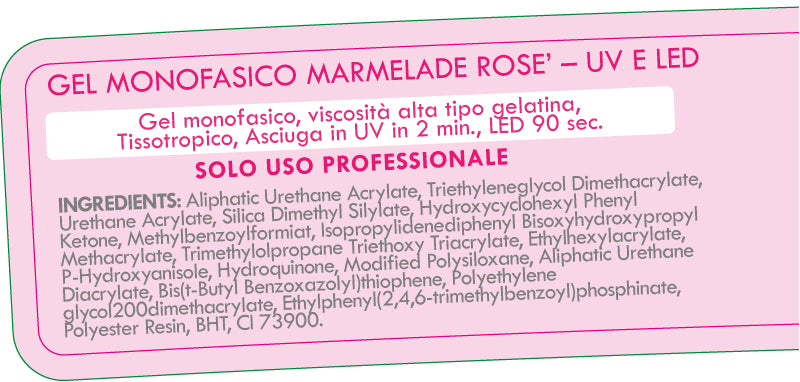 ONE MARMELADE MONOFASICO ROSE' - "New Evolution" -  15 ml