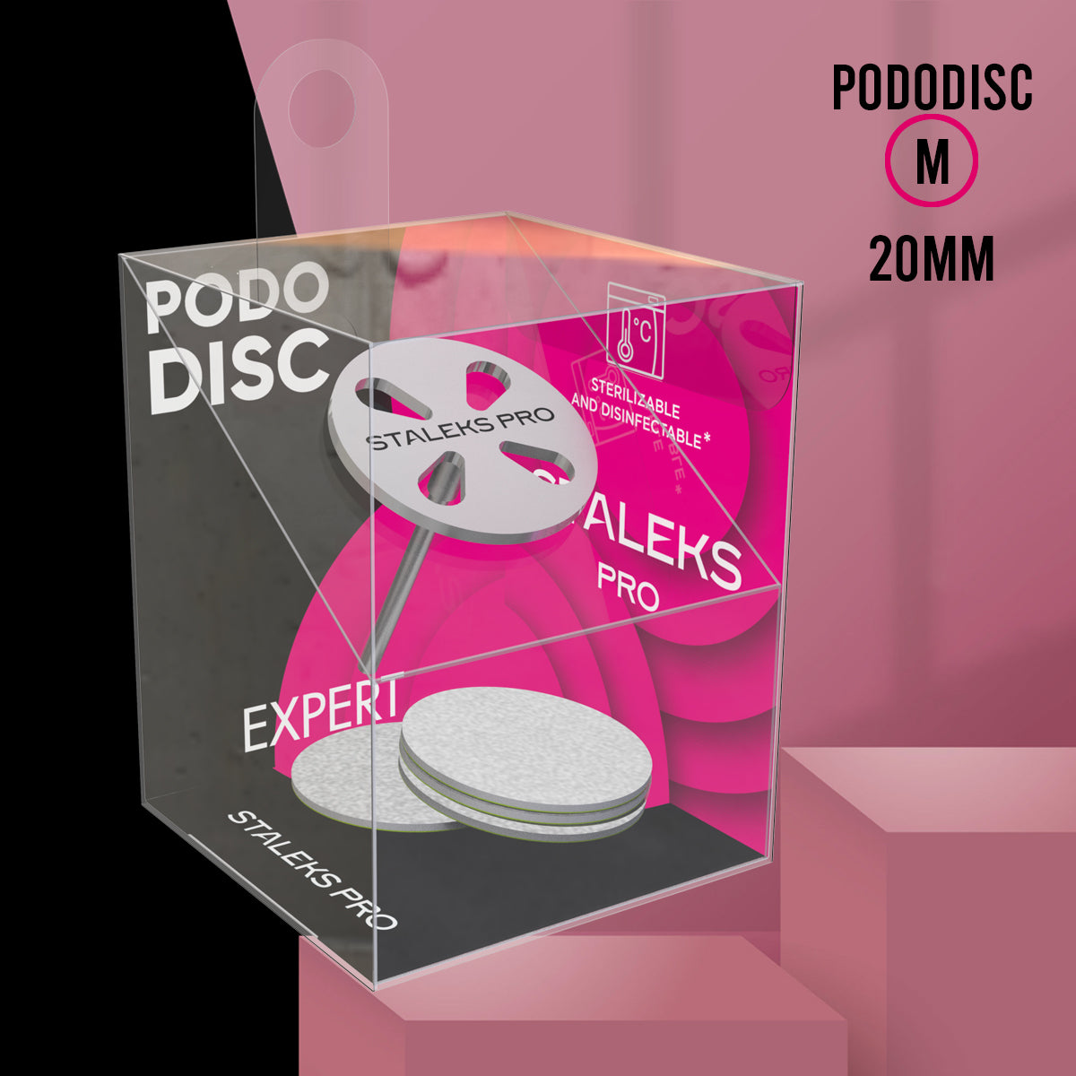 Supporto Disco in acciaio per Pedicure Staleks - PODODISC Misura M