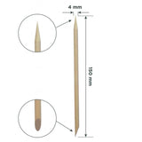 100 Bastoncini in legno di arancio Per Manicure STALEKS PRO 150 Mm