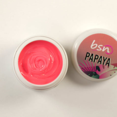 Builder gel Tropical Summer Papaya pink fluo barattolo 15ml Beauty Space Nails