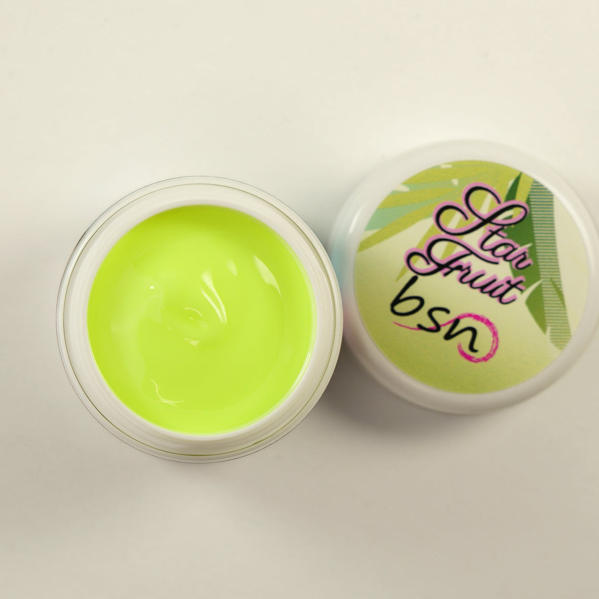 Builder gel Tropical Summer Star Fruit giallo fluo barattolo 15ml Beauty Space Nails