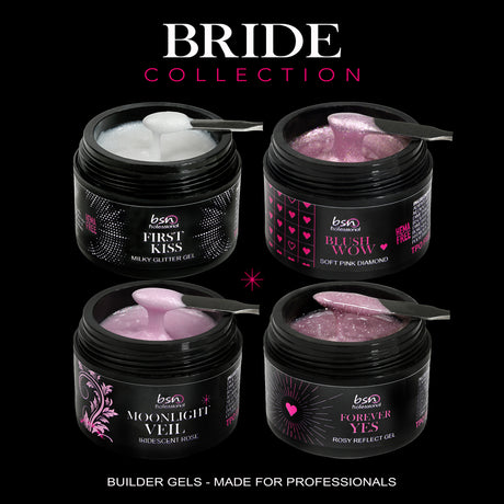 Bride Collection builder gel HEMA Free 30ml Beauty Space Nails 4 tonalità