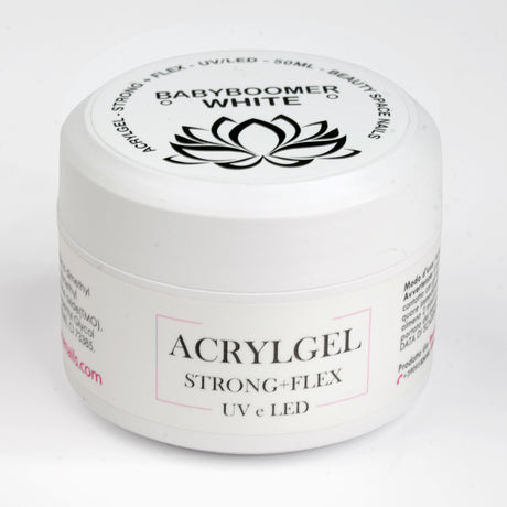 PolyAcrylGel Babyboomer White 50ml barattolo chiuso Beauty Space Nails