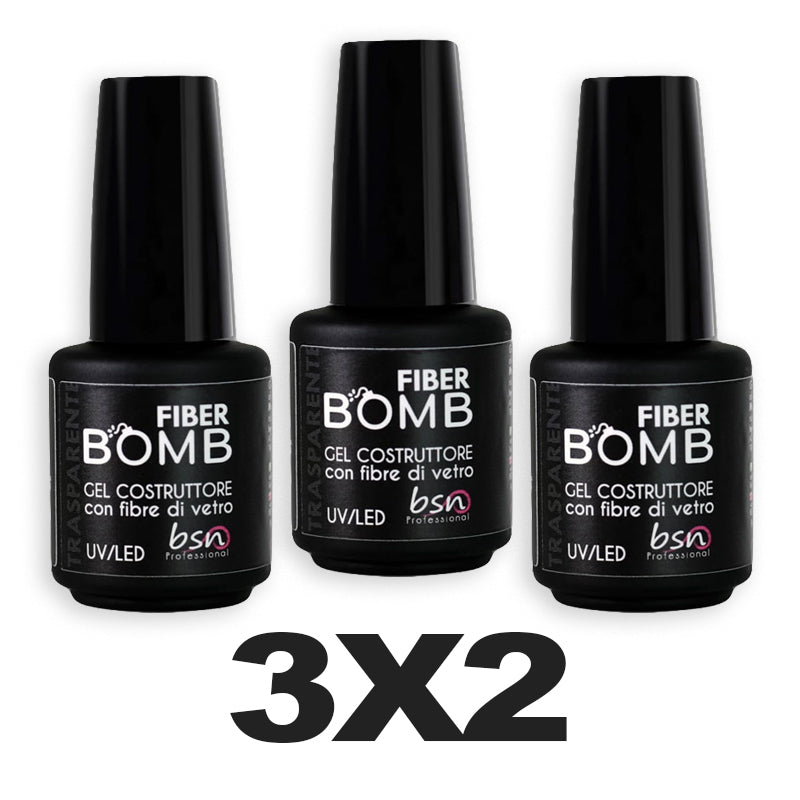 3x2 Fiber Bomb Trasparente - Il gel che si stende come uno smalto!