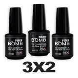 3x2 Fiber Bomb Trasparente - Il gel che si stende come uno smalto!