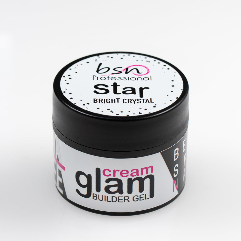 Star Bright Crystal Glitter Builder Gel 30 ml - Hema Free