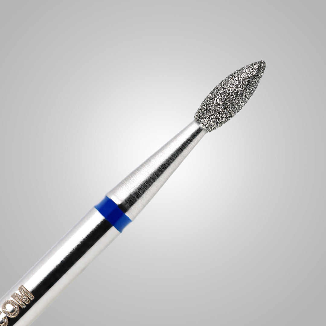 Punta Oliva piena Ø 2.1 mm - anello blu - BSN Prep Olive Full Medium - Grana media