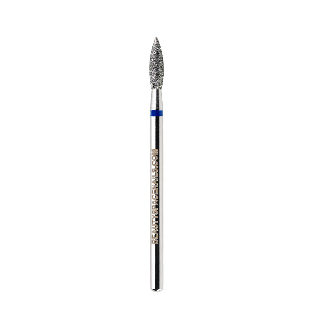 Punta Fiamma appuntita Ø 2.5 mm - anello blu - BSN Flame Sharp Medium - Grana media