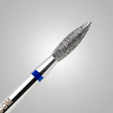 Punta Fiamma appuntita Ø 2.5 mm - anello blu - BSN Flame Sharp Medium - Grana media