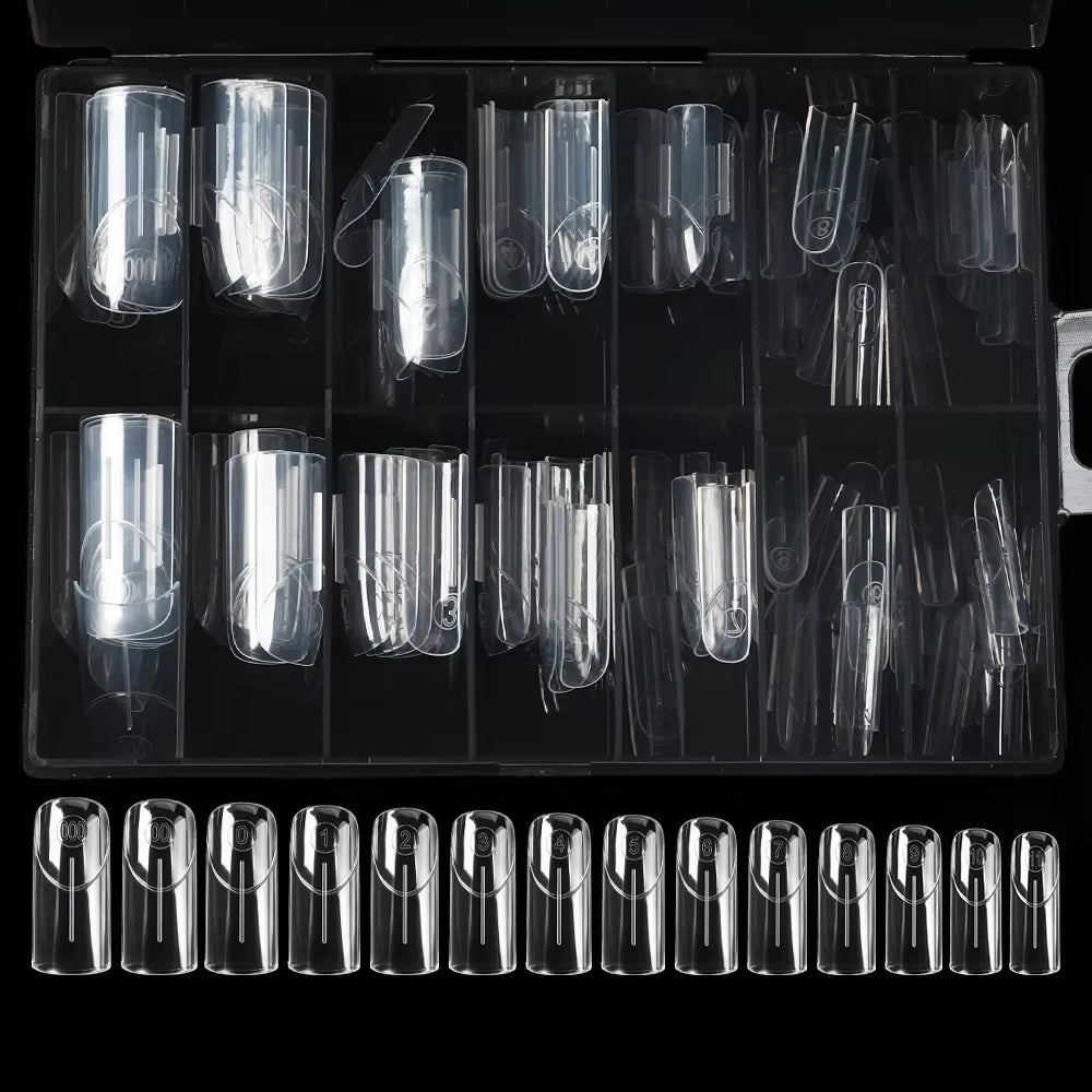 Dual Form Square Line French linea di rinforzo anti-piega Beauty Space Nails